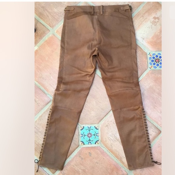 RALPH LAUREN Leather Western Pants Plus Sz 14 NEW! - Picture 9 of 11
